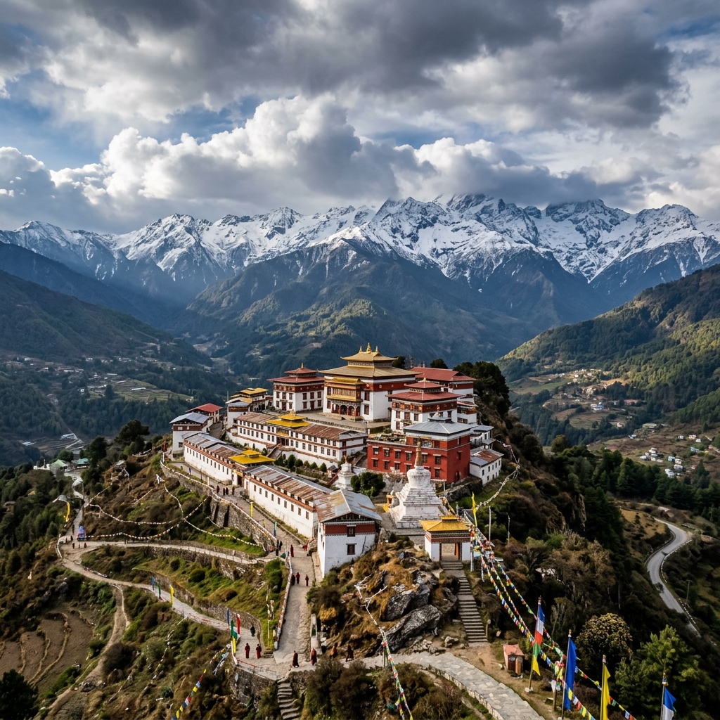 Tawang — Dawn-Lit Mountains